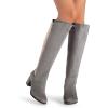 image:imageDREAM PAIRS Womens Knee High Stretchy Fashion BootsLightGrey