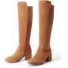 image:imageDREAM PAIRS Womens Knee High Stretchy Fashion BootsTansuede
