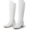 image:imageDREAM PAIRS Womens Knee High Stretchy Fashion BootsWhite