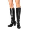 image:imageDREAM PAIRS Womens KneeHigh Boots Comfortable Chunky Block Heel Side ZipperBlackpu