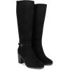 image:imageDREAM PAIRS Womens KneeHigh Boots Comfortable Chunky Block Heel Side ZipperBlacksuede