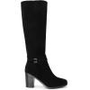 image:imageDREAM PAIRS Womens KneeHigh Boots Comfortable Chunky Block Heel Side ZipperBlacksuede