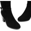 image:imageDREAM PAIRS Womens KneeHigh Boots Comfortable Chunky Block Heel Side ZipperBlacksuede
