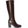image:imageDREAM PAIRS Womens KneeHigh Boots Comfortable Chunky Block Heel Side ZipperBrownpu