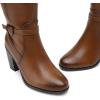 image:imageDREAM PAIRS Womens KneeHigh Boots Comfortable Chunky Block Heel Side ZipperTanpu