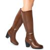 image:imageDREAM PAIRS Womens KneeHigh Boots Comfortable Chunky Block Heel Side ZipperTanpu