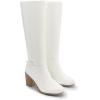 image:imageDREAM PAIRS Womens KneeHigh Boots Comfortable Chunky Block Heel Side ZipperWhitepu