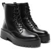 image:imageDREAM PAIRS Womens Lace up Combat Ankle Boots Fashion Lug Sole Platform Booties ShoesSize 8BLACKPUSDAB2442W