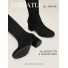 image:imageDREAM PAIRS Womens Laurence Over The Knee Thigh High Chunky Heel Boots Long Stretch Sexy Fall BootsBlack