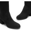 image:imageDREAM PAIRS Womens Laurence Over The Knee Thigh High Chunky Heel Boots Long Stretch Sexy Fall BootsBlacksuede