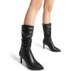 image:imageDREAM PAIRS Womens Mid Calf Boots High Heels Pointed Toe Zip Fashion Dressy BootBlack
