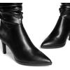 image:imageDREAM PAIRS Womens Mid Calf Boots High Heels Pointed Toe Zip Fashion Dressy BootBlack