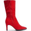 image:imageDREAM PAIRS Womens Mid Calf Boots High Heels Pointed Toe Zip Fashion Dressy BootRedsuede