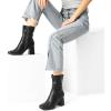 image:imageDREAM PAIRS Womens Mid Calf Gogo Boots Low Block Heel Square Toe Ankle Boot with Zipper for Party Cosplay DanceBlack