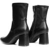 image:imageDREAM PAIRS Womens Mid Calf Gogo Boots Low Block Heel Square Toe Ankle Boot with Zipper for Party Cosplay DanceBlack