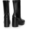 image:imageDREAM PAIRS Womens Mid Calf Gogo Boots Platform High Chunky Block Heel Square Toe Ankle BootsBlackpu