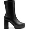 image:imageDREAM PAIRS Womens Mid Calf Gogo Boots Platform High Chunky Block Heel Square Toe Ankle BootsBlackpu