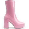 image:imageDREAM PAIRS Womens Mid Calf Gogo Boots Platform High Chunky Block Heel Square Toe Ankle BootsPink
