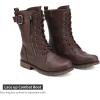 image:imageDREAM PAIRS Womens Mission Drivers BootsBurgundy
