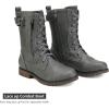 image:imageDREAM PAIRS Womens Mission Drivers BootsGrey