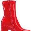 image:imageDREAM PAIRS Womens Platform Gogo Ankle Boots High Chunky Block Heel Square Toe Booties ShoesRedpat