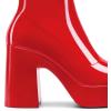 image:imageDREAM PAIRS Womens Platform Gogo Ankle Boots High Chunky Block Heel Square Toe Booties ShoesRedpat