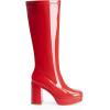 image:imageDREAM PAIRS Womens Platform Knee High Boots Chunky Block Heel Side Zipper Cute Gogo BootsRedpat