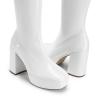 image:imageDREAM PAIRS Womens Platform Knee High Boots Chunky Block Heel Side Zipper Cute Gogo BootsWhitepat