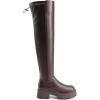 image:imageDREAM PAIRS Womens Platform Over The Knee Boots Lug Sole Round Toe Thigh High Long Chunky Block Heels Fall BootsBrownpu
