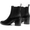 image:imageDREAM PAIRS Womens Retro Elastic Chelsea Ankle Boots Fashion Low Chunky Block Heel Pointed Toe Fall Heeled Booties ShoesBlackpu