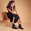 image:imageDREAM PAIRS Womens Retro Elastic Chelsea Ankle Boots Fashion Low Chunky Block Heel Pointed Toe Fall Heeled Booties ShoesBlackpu