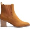 image:imageDREAM PAIRS Womens Retro Elastic Chelsea Ankle Boots Fashion Low Chunky Block Heel Pointed Toe Fall Heeled Booties ShoesTansuede