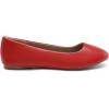 image:imageDREAM PAIRS Womens SoleSimple Wide Width Flats Ballerina Walking Flats Comfortable Slip on ShoesRedpu1
