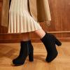 image:imageDREAM PAIRS Womens Stomp High Heel Ankle BootsBlack