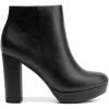 image:imageDREAM PAIRS Womens Stomp High Heel Ankle BootsBlackPu