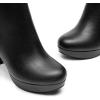 image:imageDREAM PAIRS Womens Stomp High Heel Ankle BootsBlackPu
