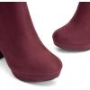 image:imageDREAM PAIRS Womens Stomp High Heel Ankle BootsBurgundy