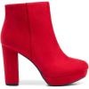 image:imageDREAM PAIRS Womens Stomp High Heel Ankle BootsRed