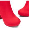 image:imageDREAM PAIRS Womens Stomp High Heel Ankle BootsRed