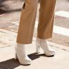 image:imageDREAM PAIRS Womens Stomp High Heel Ankle BootsWhitePu