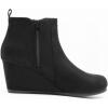 image:imageDREAM PAIRS Womens Suede Low Wedges Ankle BootsBlackSuede
