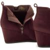 image:imageDREAM PAIRS Womens Suede Low Wedges Ankle BootsBurgundySuede