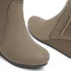 image:imageDREAM PAIRS Womens Suede Low Wedges Ankle BootsTaupeSuede