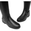 image:imageDREAM PAIRS Womens Thigh High Boots Low Block Heel Casual Fashion Over the Knee BootsBlackpu