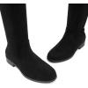 image:imageDREAM PAIRS Womens Thigh High Boots Low Block Heel Casual Fashion Over the Knee BootsBlacksuede