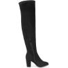 image:imageDREAM PAIRS Womens Thigh High Over The Knee Fashion Boots Block Mid Heel Long Sexy Faux Fur BootsBlack