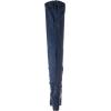 image:imageDREAM PAIRS Womens Thigh High Over The Knee Fashion Boots Block Mid Heel Long Sexy Faux Fur BootsDark Blue