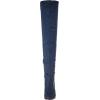 image:imageDREAM PAIRS Womens Thigh High Over The Knee Fashion Boots Block Mid Heel Long Sexy Faux Fur BootsDark Blue