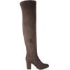 image:imageDREAM PAIRS Womens Thigh High Over The Knee Fashion Boots Block Mid Heel Long Sexy Faux Fur BootsKhaki