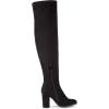 image:imageDREAM PAIRS Womens Thigh High Over The Knee Fashion Boots Block Mid Heel Long Sexy Faux Fur BootsShooblack